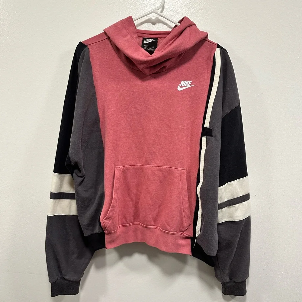 Nike sweatshirt! Nike + vintage reworked custom made pink & gray size M/L